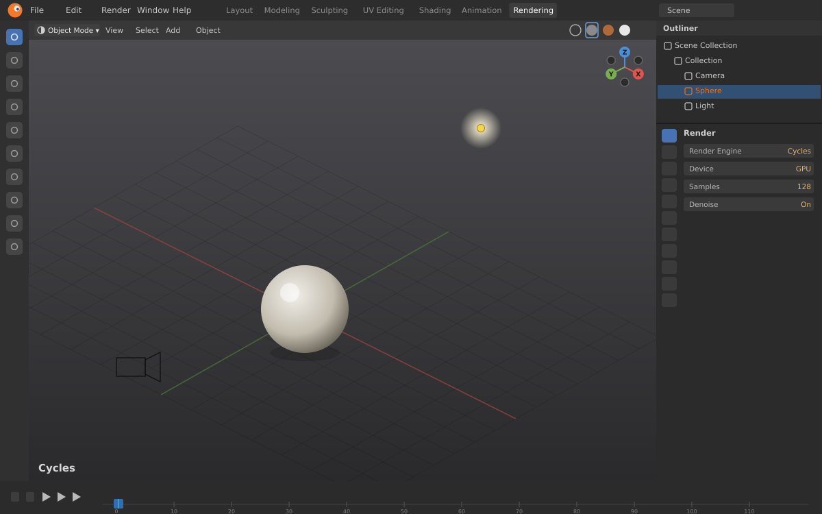 Рендер в Blender: Cycles или Eevee, свет и камера